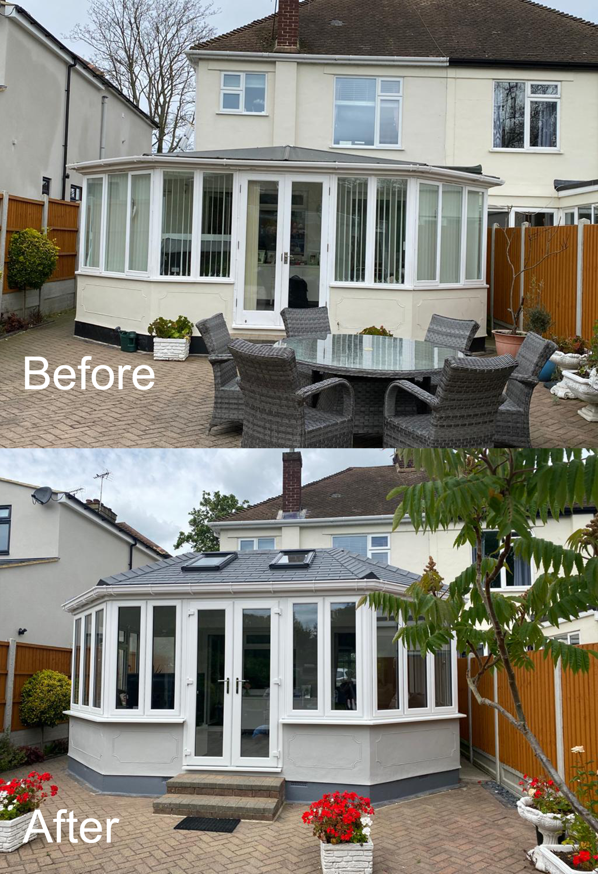 Conservatories Before and After
